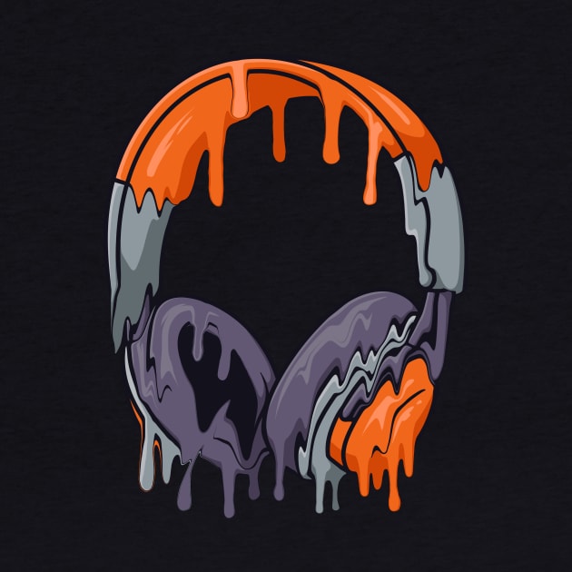 melting headphone graphic sublimation by Babyborn